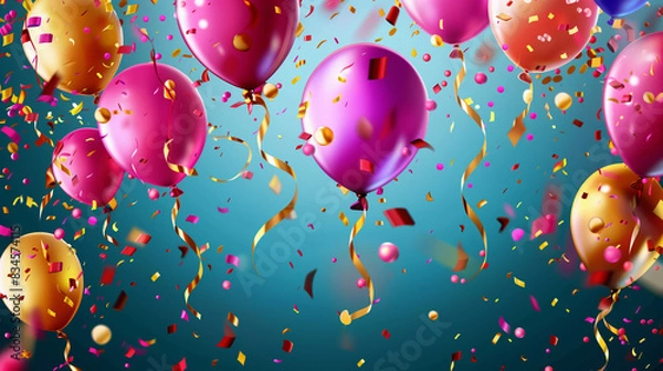 Obraz Confetti Balloons for Celebration