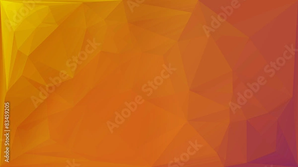 Obraz abstract orange lowpoly background