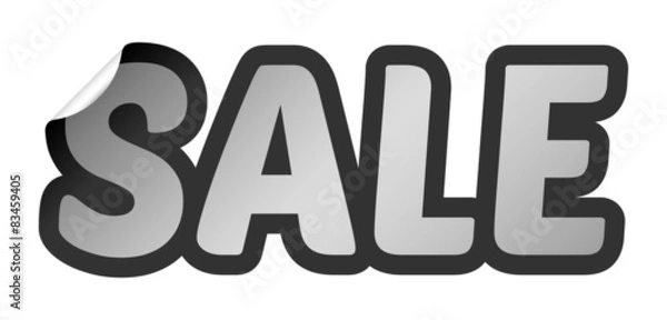 Fototapeta vector sale bent sticker