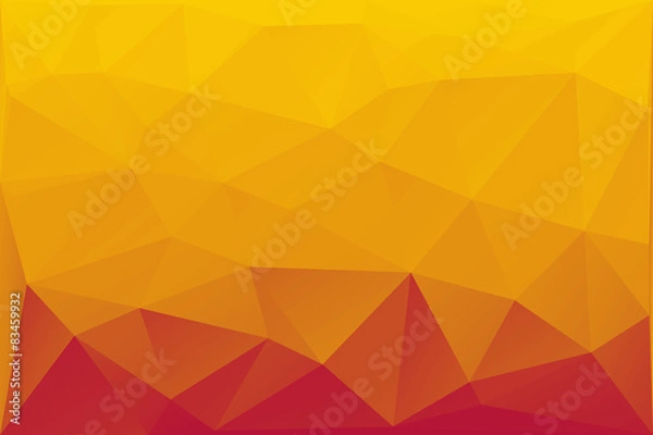 Obraz abstract orange lowpoly background