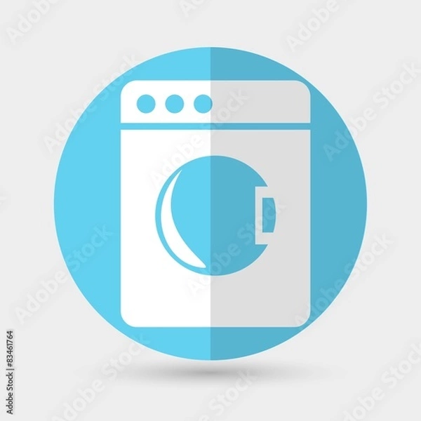 Fototapeta washing machine icon