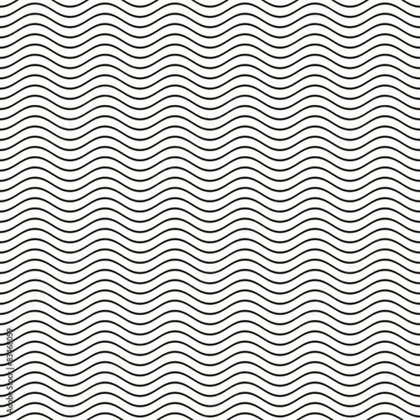 Fototapeta Seamless wavy line pattern