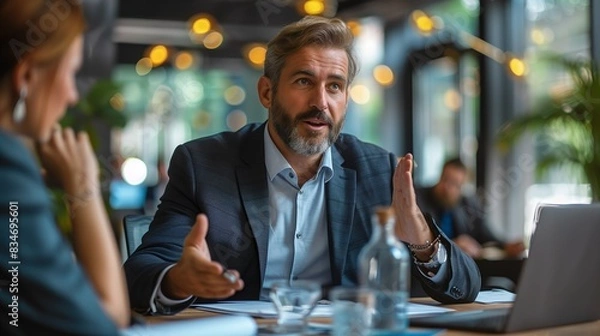 Obraz Negotiation with Investors