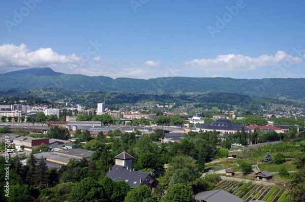 Fototapeta vue sur l'agglomération de chambéry