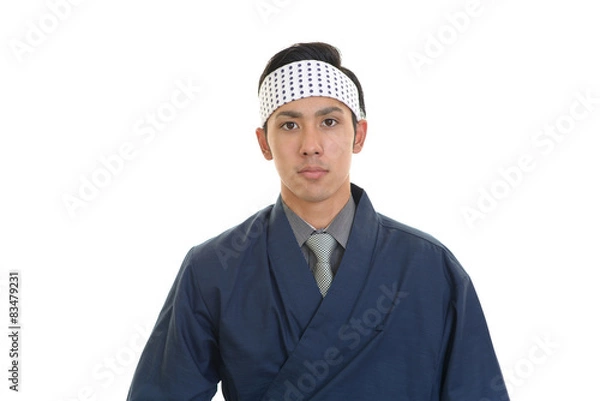 Fototapeta 笑顔の寿司職人