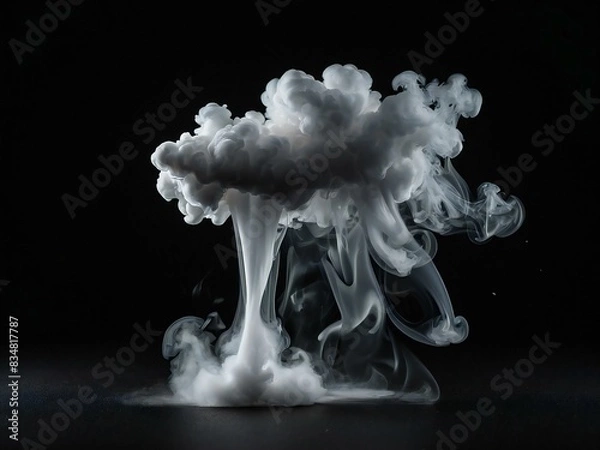 Obraz Colorful Smoke isolated background 
