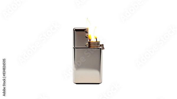 Obraz a lighter with flames on it