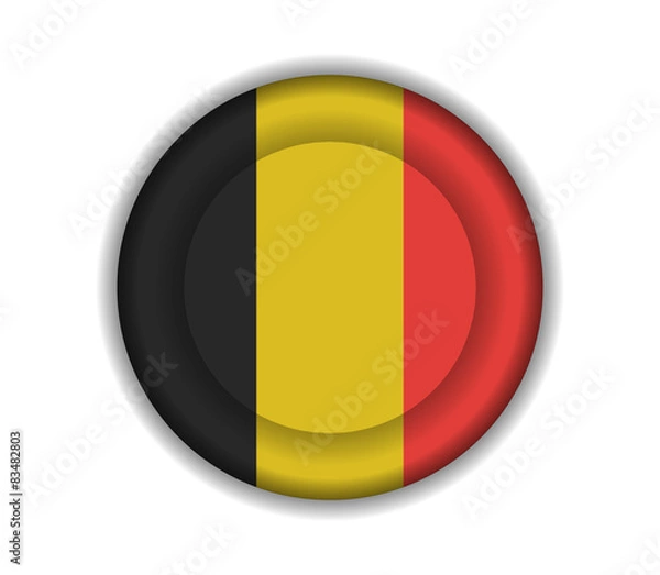 Fototapeta button flags belgium