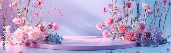 Obraz Elegant Cosmetic Display Podium for High-End Products