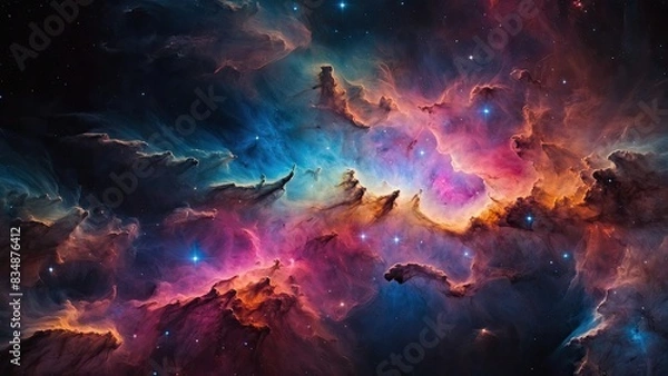 Obraz Multicolored nebula