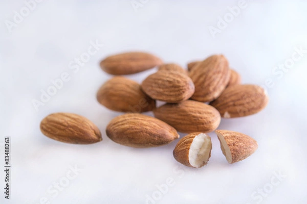 Obraz Almondon white background