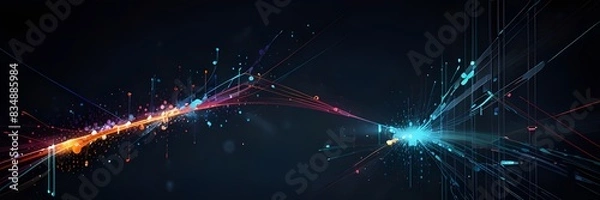 Obraz Abstract Data connection technolgy business background