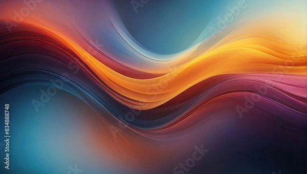 Obraz Abstract blurred gradient background colors with dynamic effect