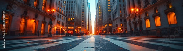 Obraz view of city and building