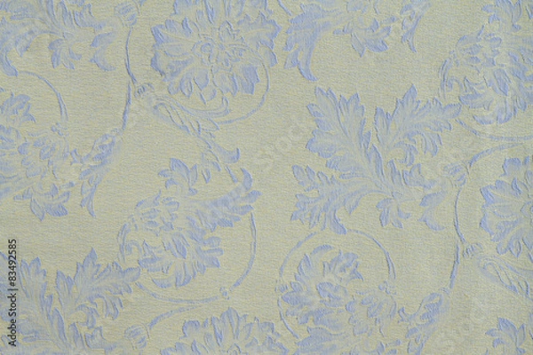 Fototapeta Fabric pattern with floral ornament
