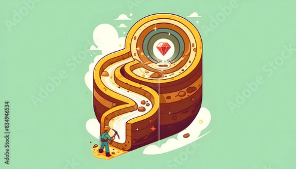 Obraz road to wealth