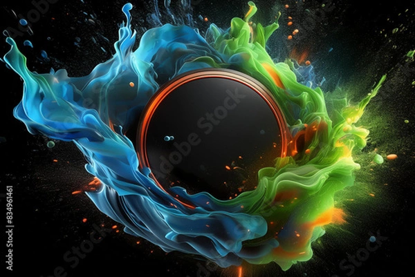 Obraz Projection de liquide