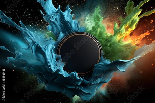 Obraz Projection de liquide