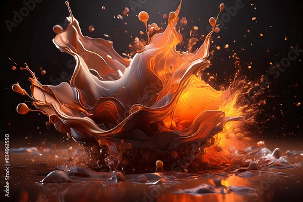 Obraz Projection de liquide