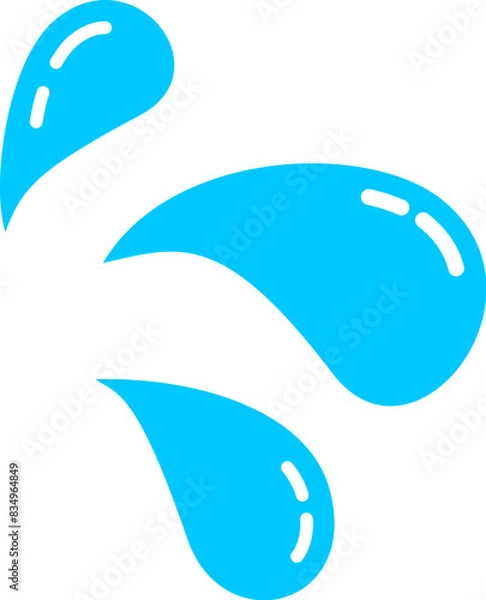 Obraz シンプルな汗のイラスト アイコン