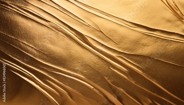 Obraz Shiny yellow metallic texture background
