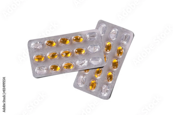 Fototapeta Pill, Vitamin in Blister Strip