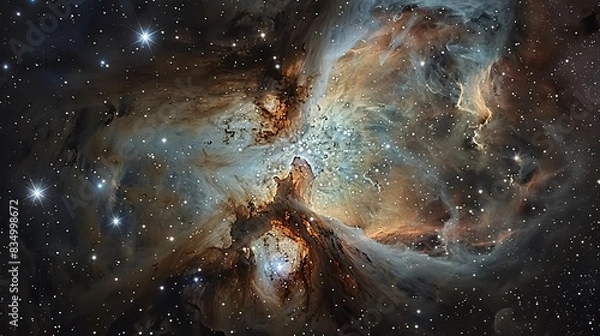 Obraz A beautiful image of the Omega Nebula.