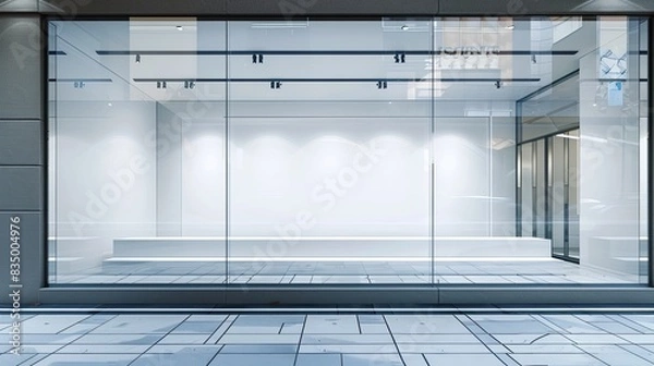 Obraz empty window display showcase glass
