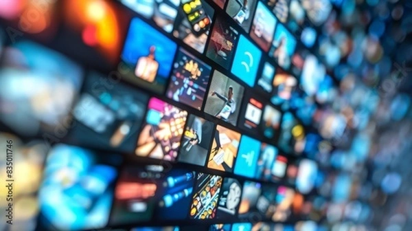 Obraz Illustrate a comparison of different digital content formats. Discuss text, audio, video, and interactive media, and their effectiveness in various contexts.