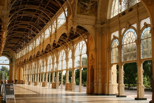 Fototapeta Small cafe after thye rain