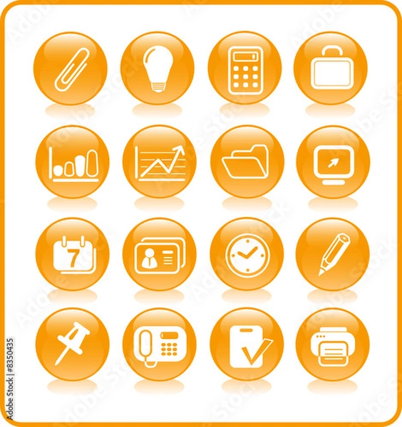 Obraz Miscellaneous office vector icons