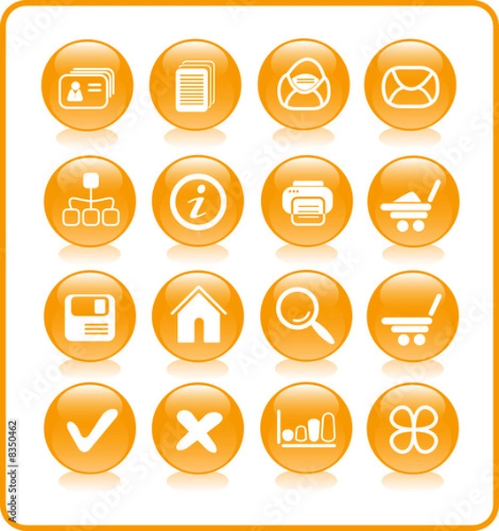 Obraz Miscellaneous vector web icons