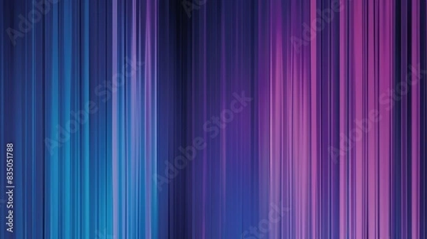 Obraz Minimalist Gradient Background with Purple and Blue Vertical Lines, Abstract Pattern