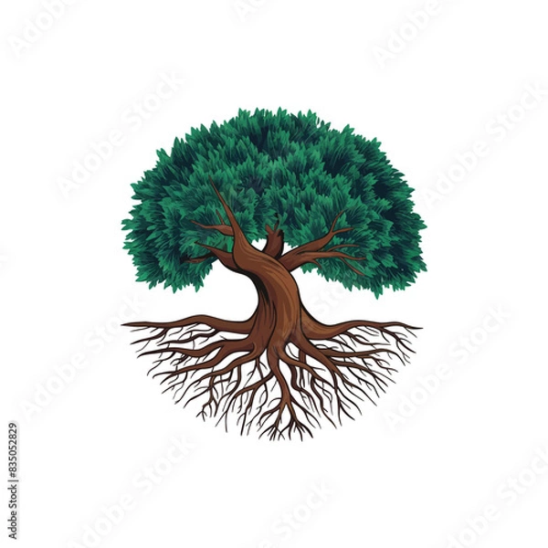 Fototapeta tree isolated on white background