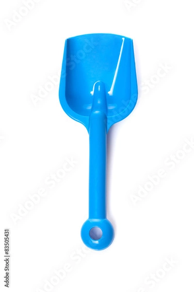 Obraz Toy small spade isolated on white background 