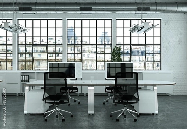 Obraz modernes Büro im Loft