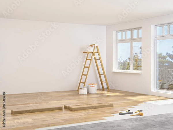Fototapeta sanierung einer wohnung