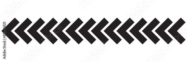 Fototapeta Slash line. Border with diagonal lines. Angle of tilt stripes. Black pattern of footer. Diagonal parallel lines divider strip. Tilt strip geometric abstract border. Slash divider. 11:11