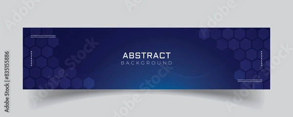 Obraz Linkedin banner with modern background