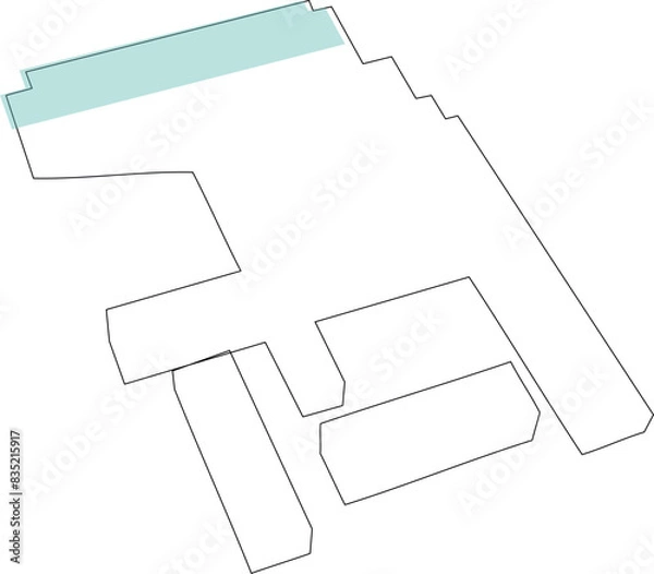 Fototapeta Hand made vector Architecture Sustainability diagram  
