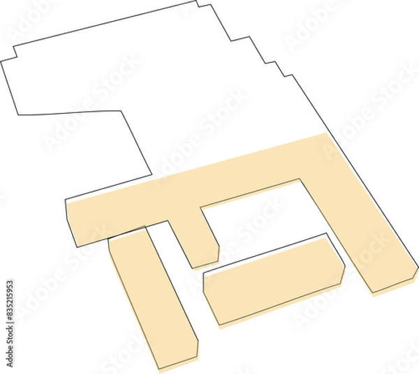 Obraz Hand made vector Architecture Sustainability diagram  