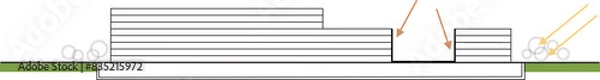 Fototapeta Hand made vector Architecture Sustainability diagram  
