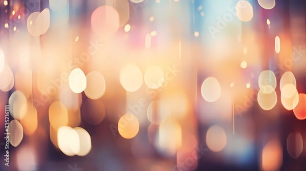 Fototapeta Blurred bokeh lights