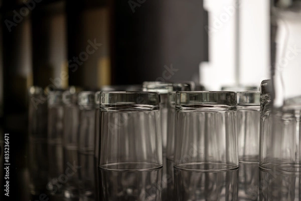 Fototapeta glasses on a table