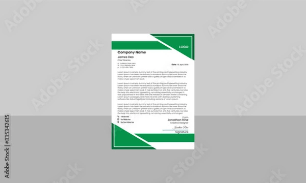 Fototapeta Modern business and corporate letterhead template.
Corporate Identity Template