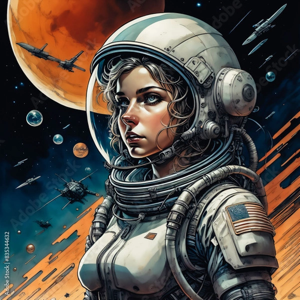 Obraz KOsmonautka