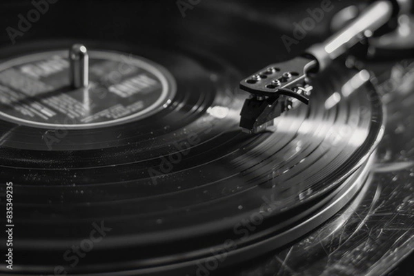 Fototapeta Close-up of Vinyl record player