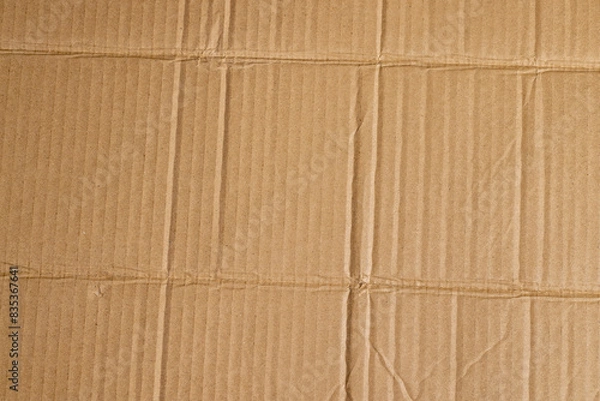 Obraz old corrugated cardboard for storage and transportation