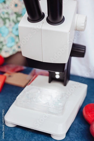 Obraz Microscope science university closeup patogens