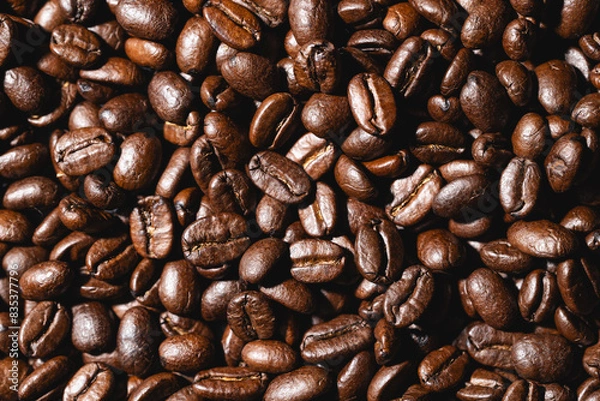 Fototapeta coffee beans background macro